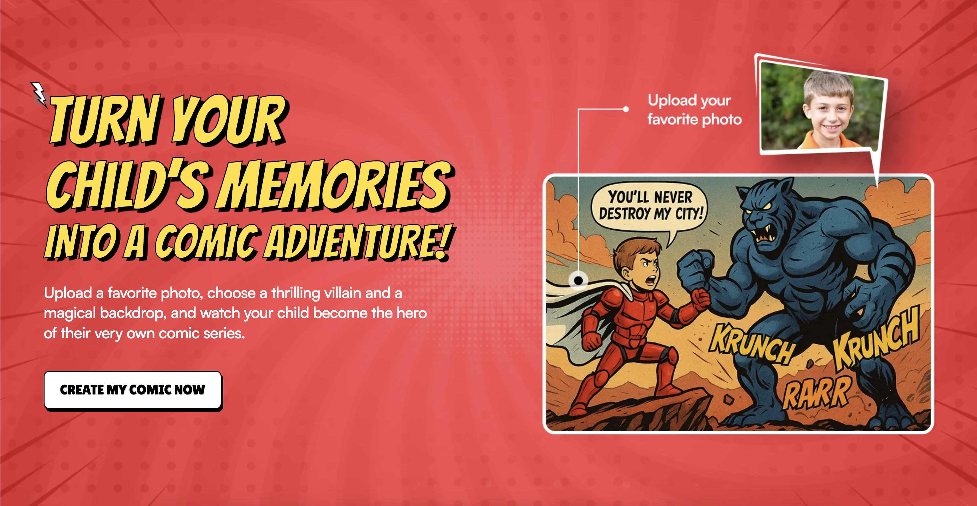 ComicHero | AI Powered Comic Generator for Kids and Custom Printed Comics
